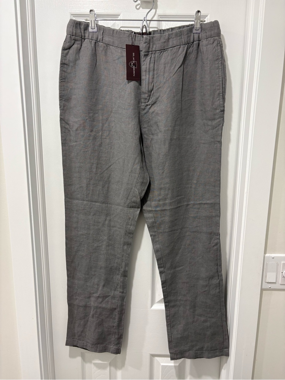 Men's Gray Linen Casual Pants New With Tags 34x30